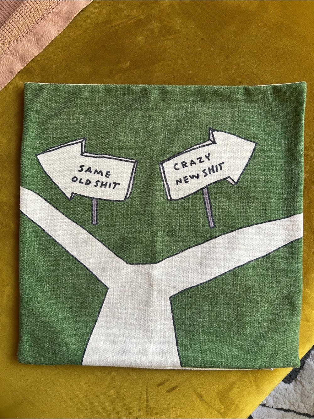 Fun Graphic Linen Pillow Case